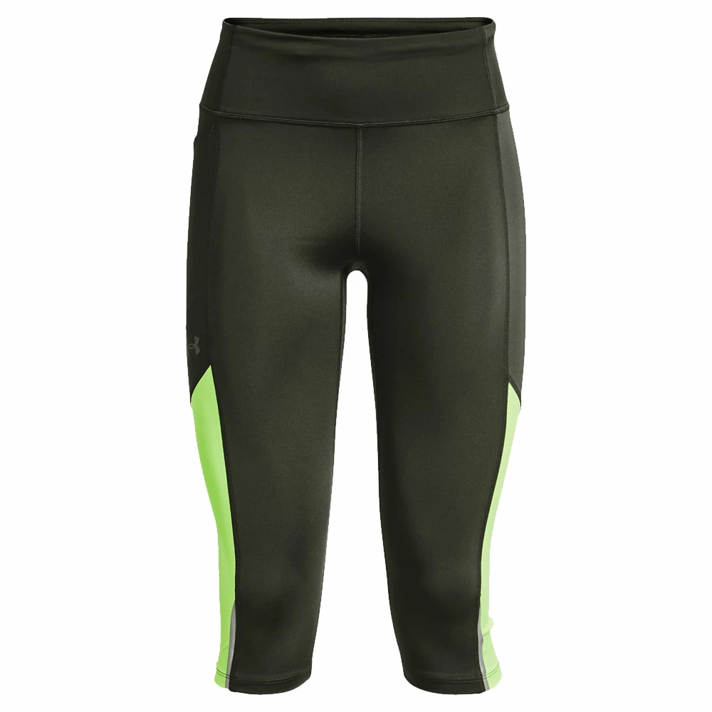 Blitzangebot 😀 Under Armour Fly Fast 3.0 Speed Capri Hose Baroque Green/Quirky Lime Damen ❤️ – Bild 5