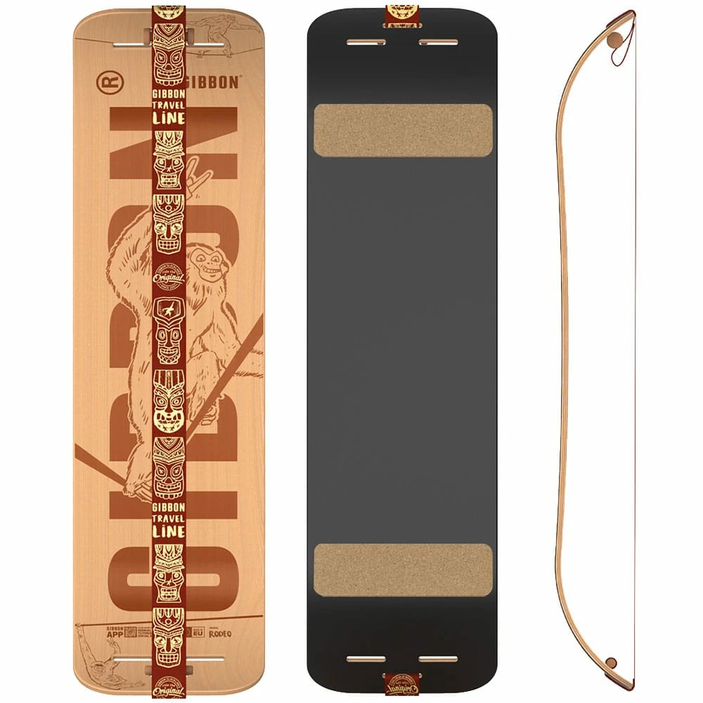 Bestpreis 👍 Gibbon Roots Rocker Travel Board Set Giboard Brown Damen, Herren 😀 – Bild 2